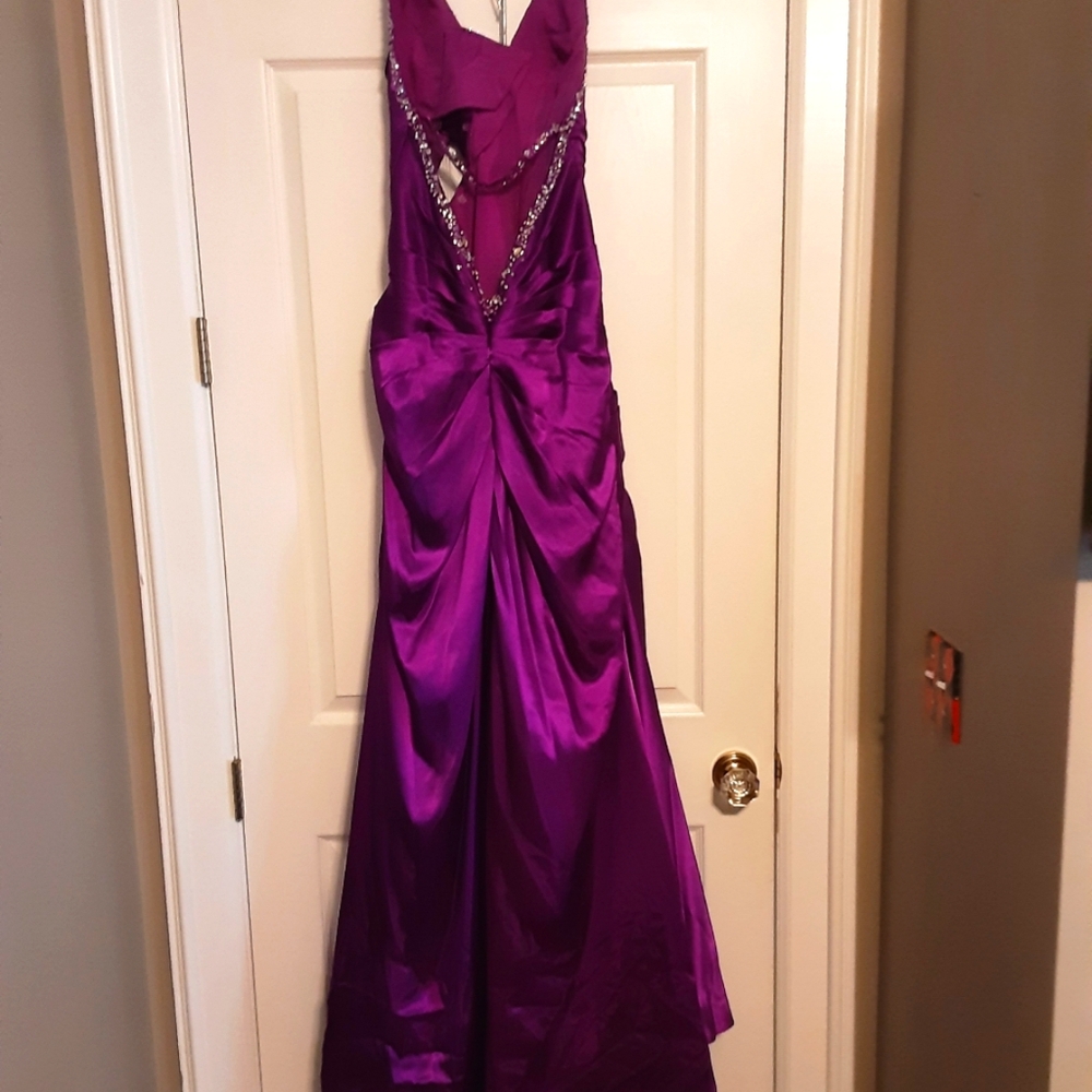 Clarisse Vibrant Purple Dress